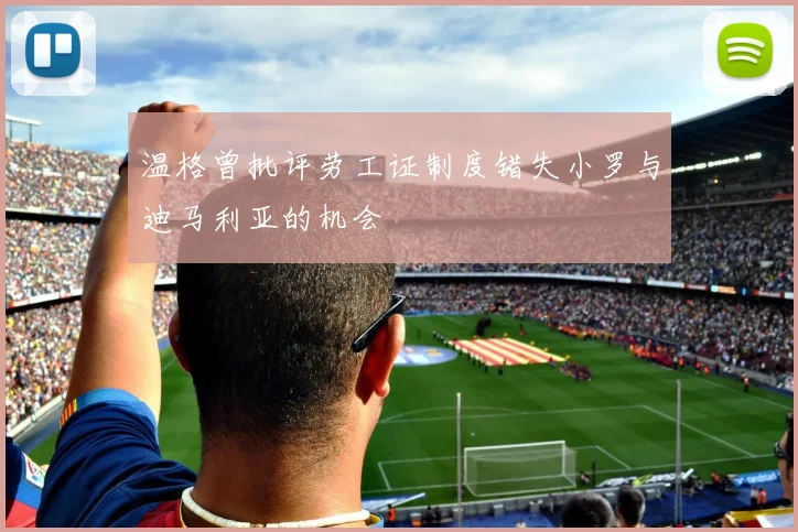 温格曾批评劳工证制度错失小罗与迪马利亚的机会